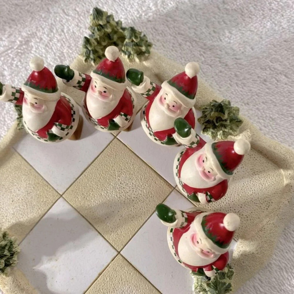 Vintage Avon Santa Reindeer Christmas Tic  Tac Toe Game - Picture 12 of 16